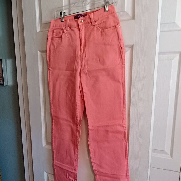 Gloria Vanderbilt Amanda Sz 10, Orange, Hi Rise Pants, NWOT, 5 Pockets, Denim - Picture 1 of 5